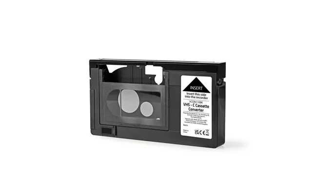 Nedis Vhs Converter Konvertering Vhs-c Til Vhs Plug And Play Sort