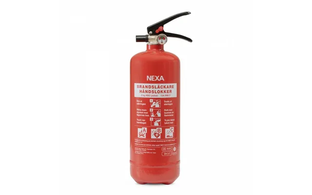 Nexa Brandsläckare - 2 Kg Abc-pulver Med Väggfäste 13402
