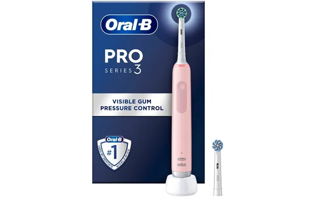 Oral B Eltandborste Pro3 Pink Extra Refill