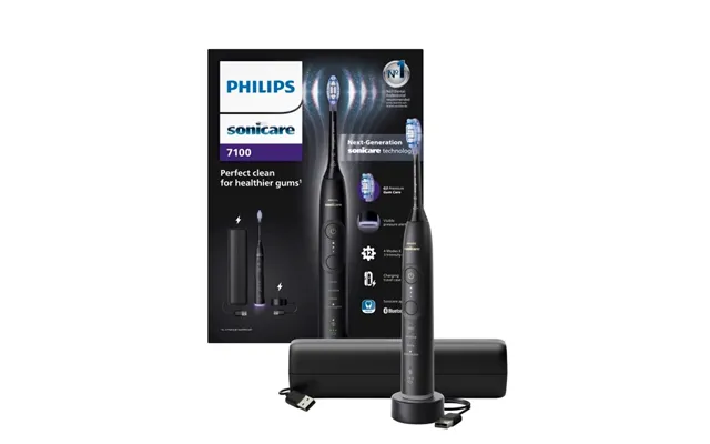 Philips Sonicare Sort Elektrisk Tandbørste Serie 7100 Hx7421 01