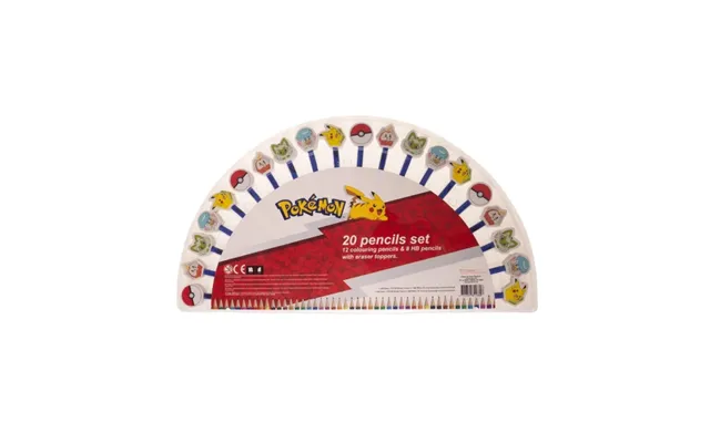 Pokémon Blyantsæt M Toppere 20-pak 161707053