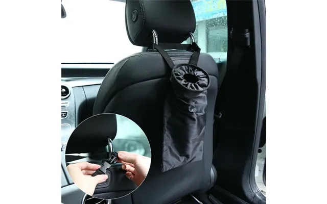 Praktisk Affaldspose Til Bilen - Sort