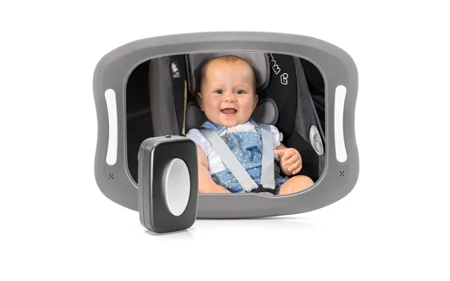 Reer Babyview Bilspejl Med Lys - Grå