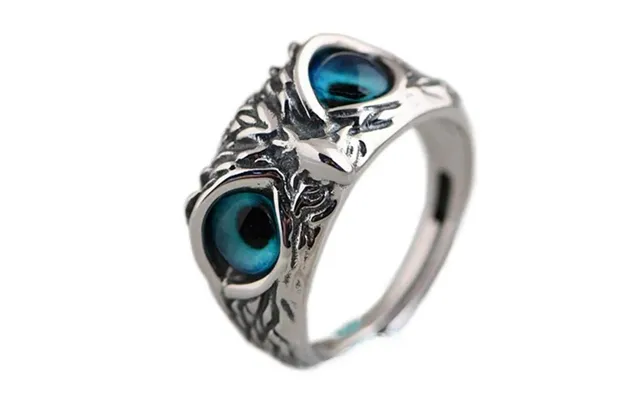 Ring I Zinklegering - Ugle