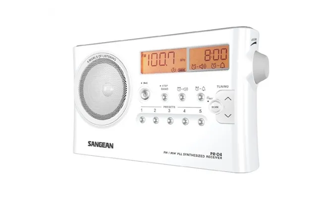 Sangean Pr-d4 Bärbar Radio Med 170 H Batteritid