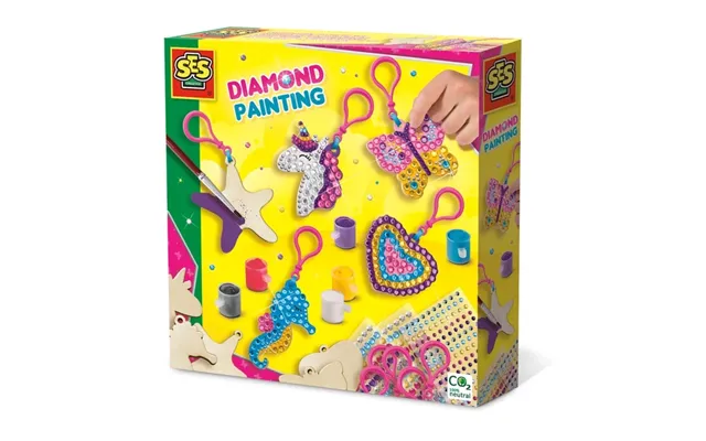Ses Creative Diamantmaleri - Nøgleringe Af Træ