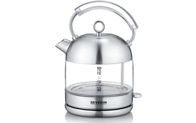 Severin Vattenkokare Borstatstål Glas 1,7l 2400w