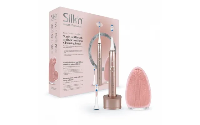Silkn Sonic Smile & Bright Set Elektrisk Tandbørste Med Tilbehør