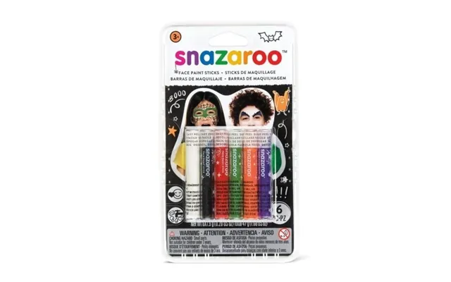 Snazaroo Ansigtsmaling 6 Stk Halloween-farver