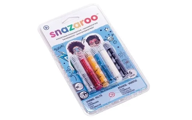 Snazaroo Sminkefarve Stifter 6stk. Dreng