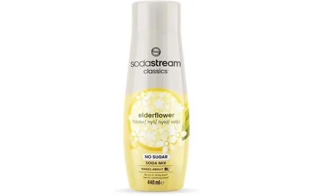 Sodastream Elderflower No Sugar 440ml - Giver Ca. 9 Liter Færdig Drik