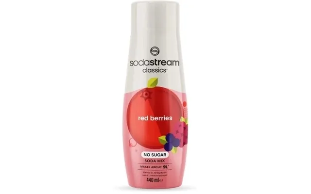 Sodastream Red Berries No Sugar 440ml - Giver Ca. 9 Liter Færdig Drik
