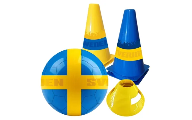 Sportme Fotbollsset Sverige - Boll Och Koner