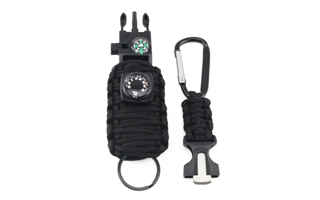 Survival Kit Med 12 Tilbehør - Svart