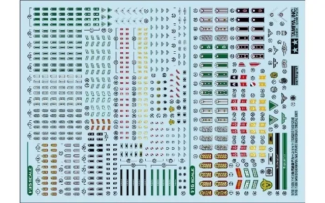Tamiya 1 16 & 1 35 Wwii German Military Insignia Decal Se