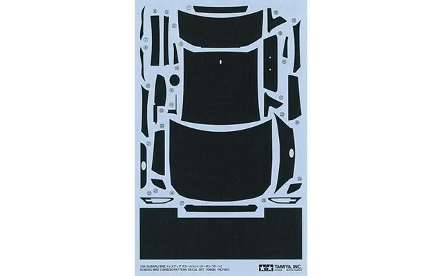 Tamiya 1 24 Subaru Brz Carbon Decal