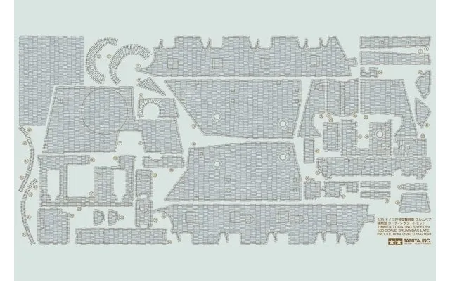 Tamiya 1 35 Brummbaer Lp Zim Sheet