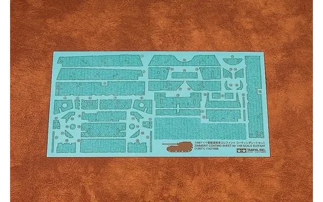 Tamiya 1 48 Elefant Zimmerit Sheet