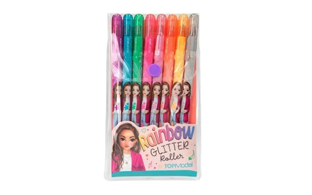 Topmodel Glitter Gelpen Sæt M 8 Farver 0412192