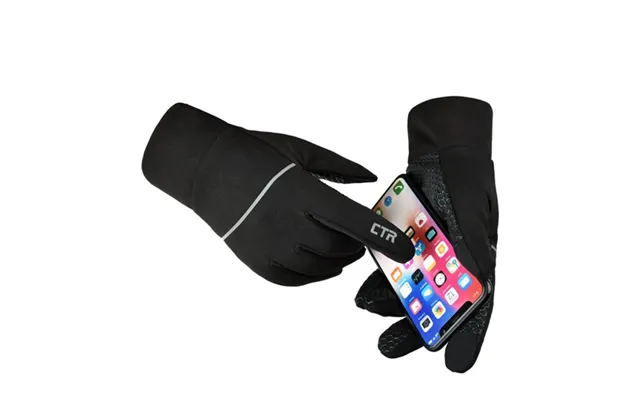 Varme Touchscreen Handsker Med Gummeret Håndflade - Large