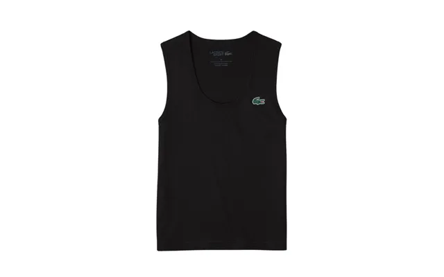Lacoste Sport Slim Fit Ribbed Tank Top Black - Old