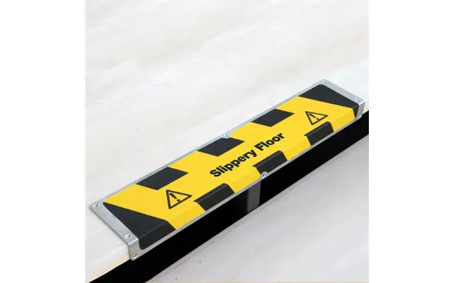 Kantprofil Aluminium - Advarende Med Tekst-slippery Floor 120x635x45mm