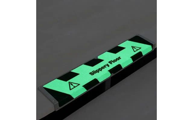 Kantprofil Aluminium - Selvlysende Med Tekst-slippery Floor 120x635x45mm