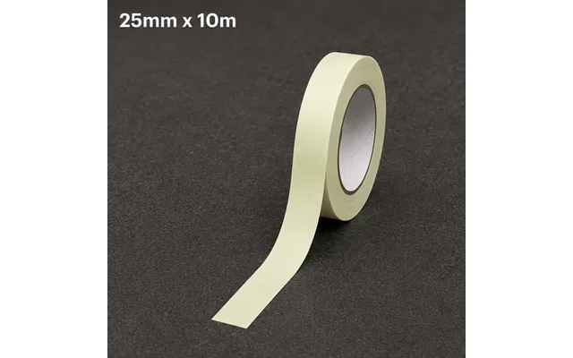 Selvlysende Tape Glow In Dark Til Flugtvejsmarkering Mv.-25mm X 10 Meter