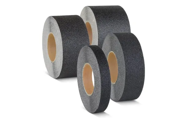 Skridsikker Tape - Ekstra Kraftig Grov -sort Rulle 25mm X 18