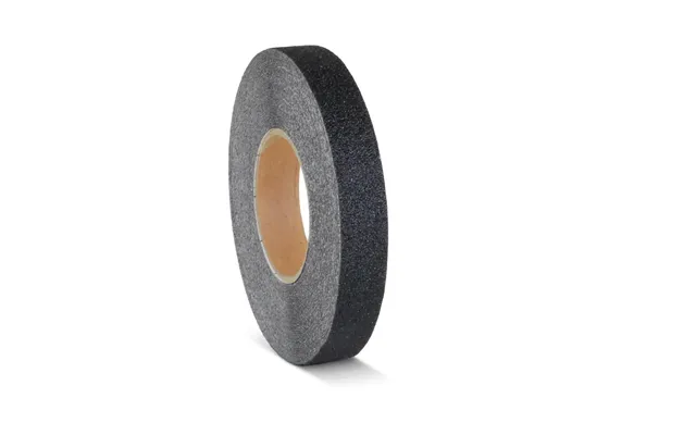 Skridsikker Tape - Formbar-sort Rulle 25mm X 18.3 Meter. R13 Korn 60