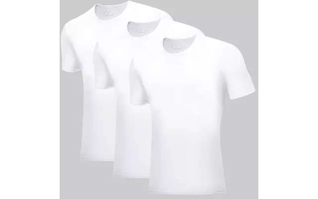 3-pak Bambus T-shirts O-hals - Hvid