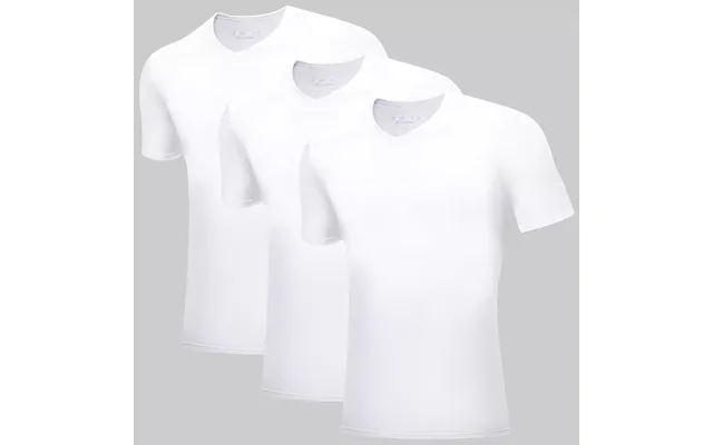 3-pak Bambus T-shirts V-hals - Hvid