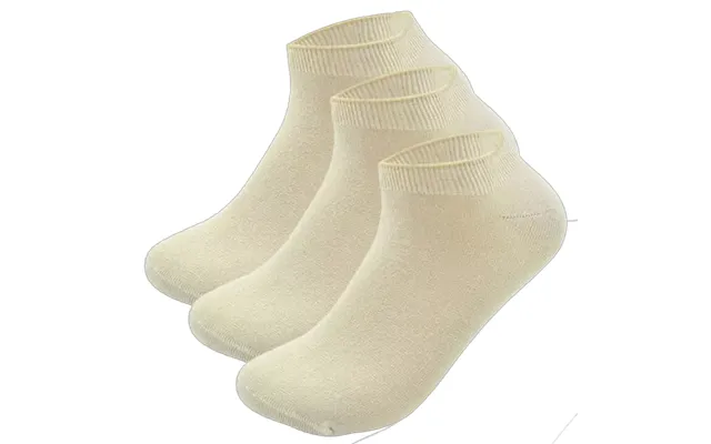 3-par Ankelstrømper I Bambus - Beige