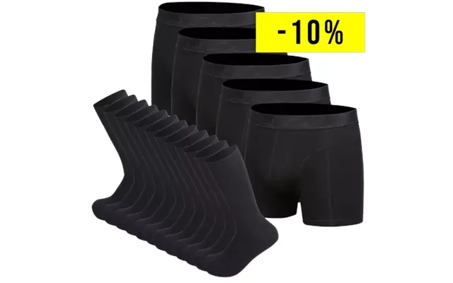 5-pak Bambusunderbukser 12 Par Bambusstrømper