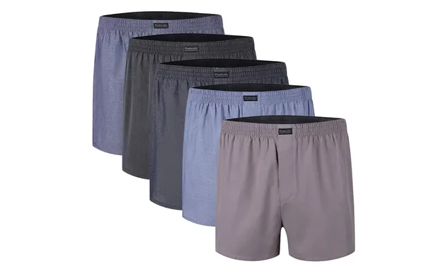5-pak Vævede Boxershorts Uden Mønster - S