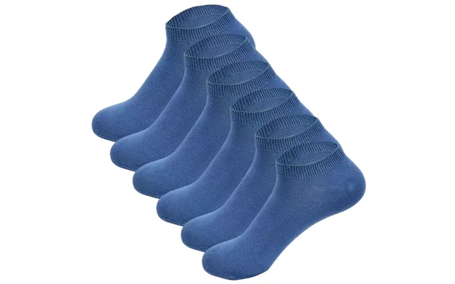 6-par Ankelstrømper I Bambus - Jeans