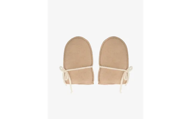 Babyvanter I Uld - Beige 0-3 Måneder