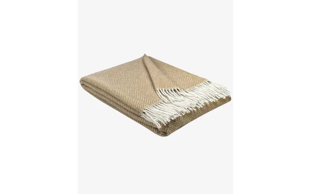 Uldplaid 140 X 200 Cm - Beige