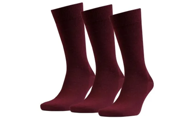 Amanda Christensen Strømper 3p Grade Merino Wool Sock Mørkrørd Str 43 46