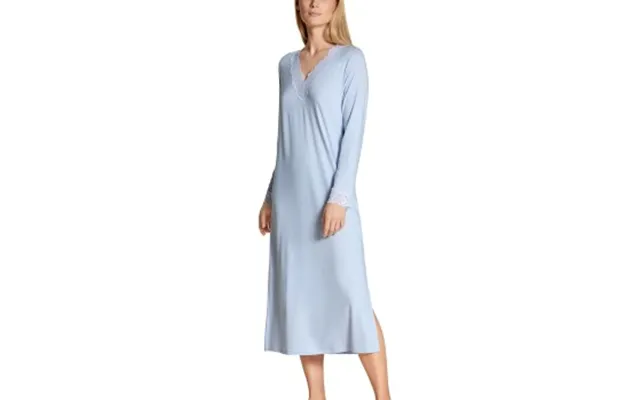 Calida Elegant Dreams Long Nightdress Lyseblå Modal Large Dame