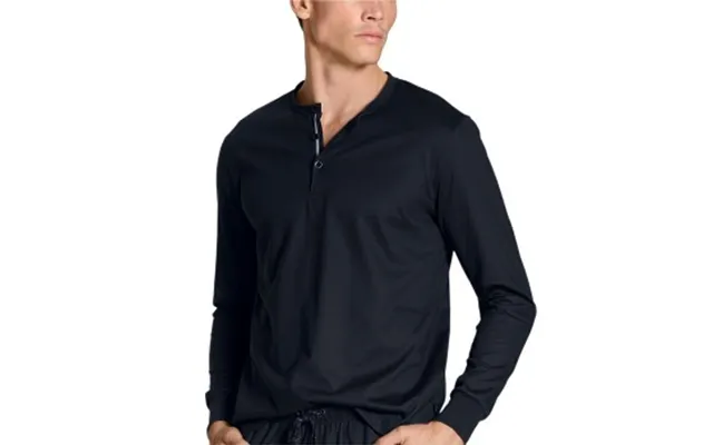 Calida Remix Basic Sleep Sweat-shirt Mørkblå Bomuld Medium Herre