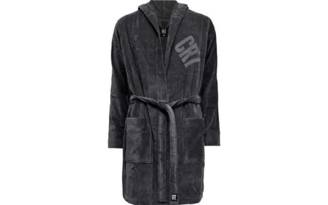 Cr7 Cristiano Ronaldo Cotton Bathrobe Grå Bomuld Medium Herre