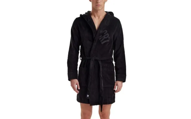 Cr7 Cristiano Ronaldo Cotton Bathrobe Sort Bomuld Small Herre