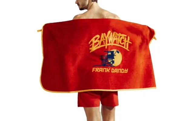 Frank Dandy Baywatch Beach Towel Rød Bomuld One Size