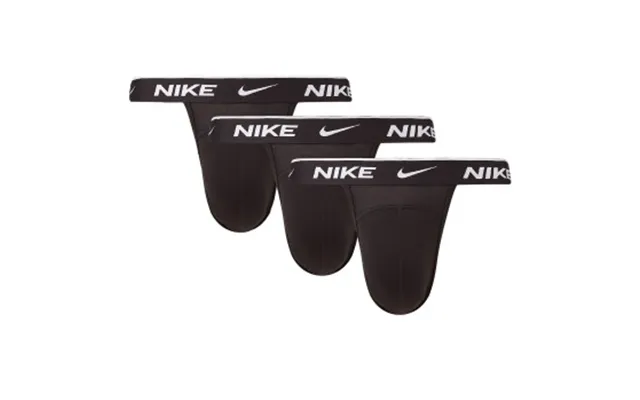 Nike 3p Everyday Cotton Stretch Jockstrap Sort Bomuld X-large Herre
