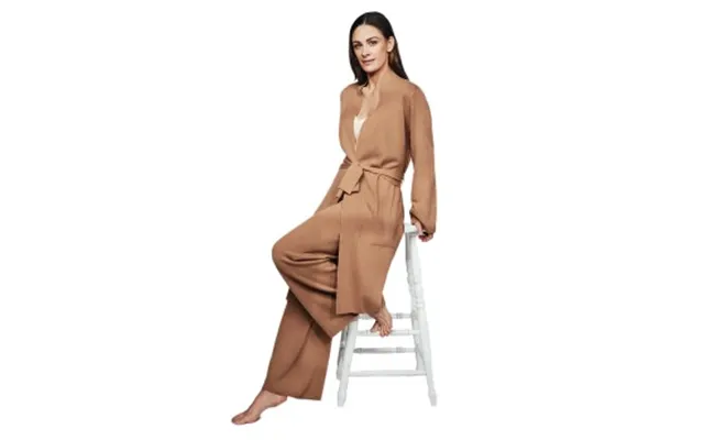 Pierre Robert X Jenny Skavlan Wool Long Kimono Kamel Merinould Large Dame