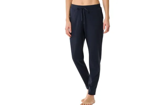 Schiesser Mix And Relax Long Cuffs Pants Mørkblå Bomuld Medium Dame