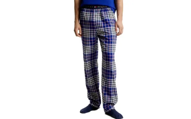 Tommy Hilfiger Flannel Pant Marine Mønster Large Herre