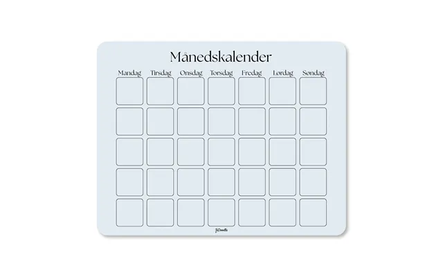 Todoodle Månedskalender - Blå