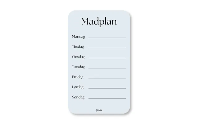 Todoodle Madplan - Blå